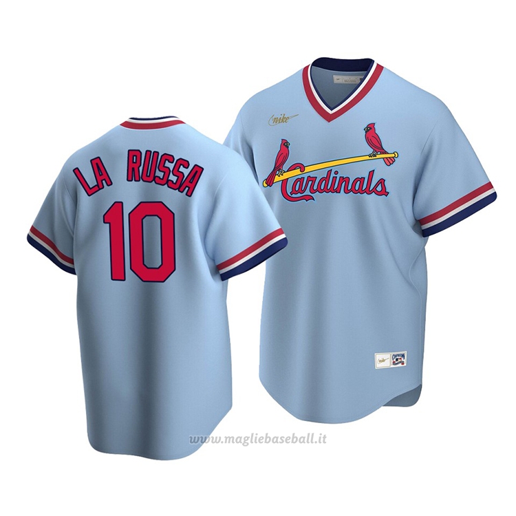 Maglia Baseball Uomo St. Louis Cardinals Tony La Russa Cooperstown Collection Road Blu
